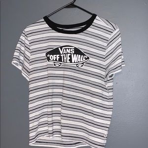 Vans stripped t-shirt XL